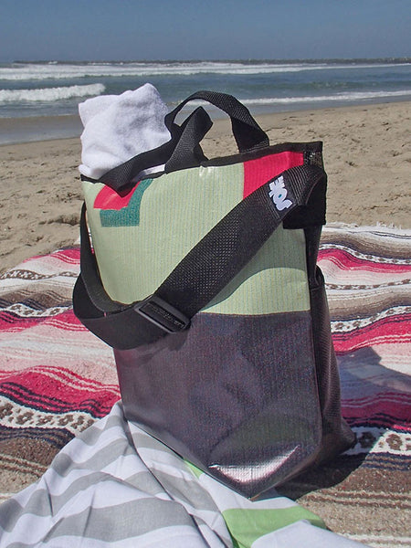 Up-Cycled Beach Tote Sole Handplanes