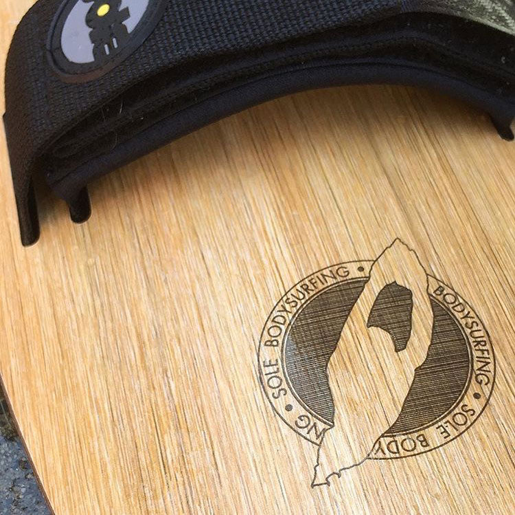 Body Surfing Handplane: Pocket Rocket, Woodie Sole Handplanes